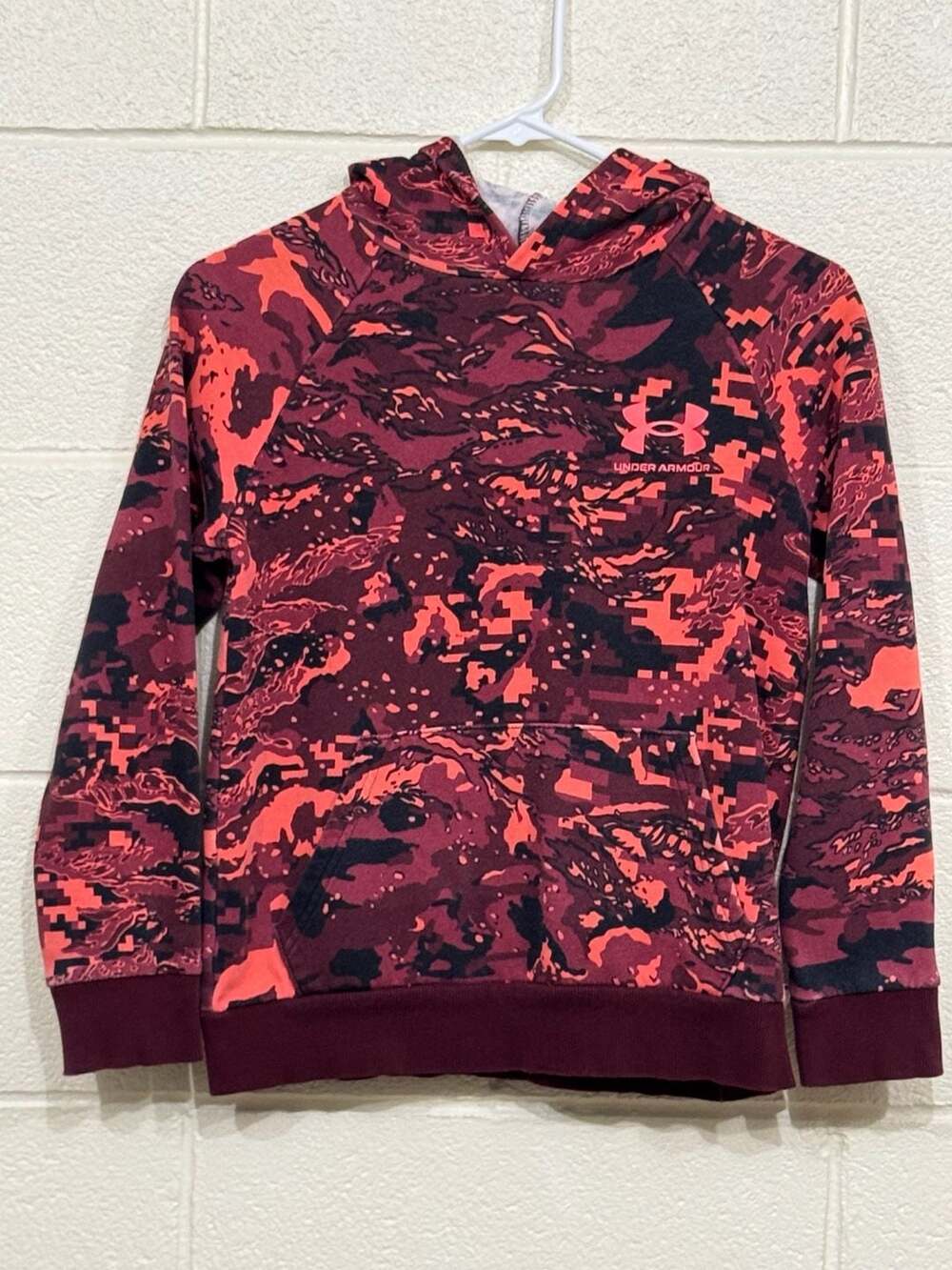 Under Armour Boys' Rival Fleece ABC Camo Hoodie Youth Medium